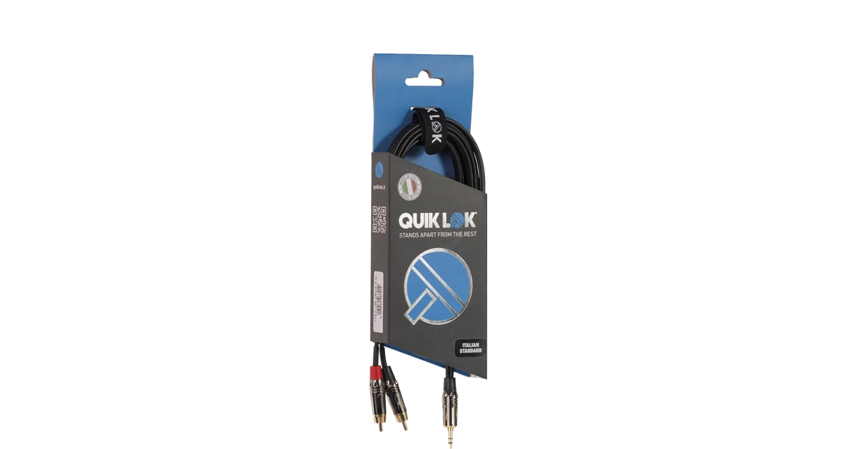 Quik Lok ITST/J352RCA-1 Jack Stereo/2 RCA 1 mt