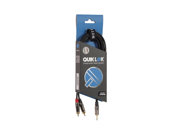 Quik Lok ITST/J352RCA-1 Jack Stereo/2 RCA 1 mt