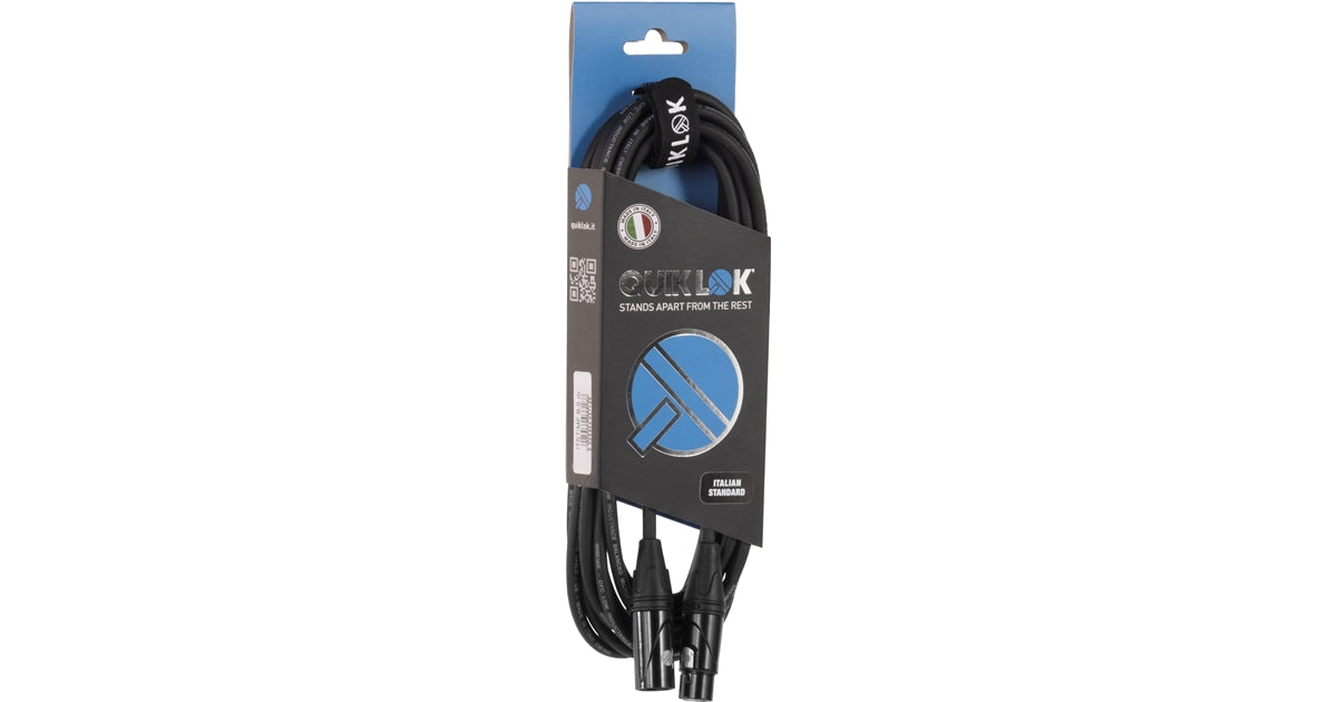 Quik Lok ITST/MF-3 B XLR Maschio/XLR Femmina 3 mt