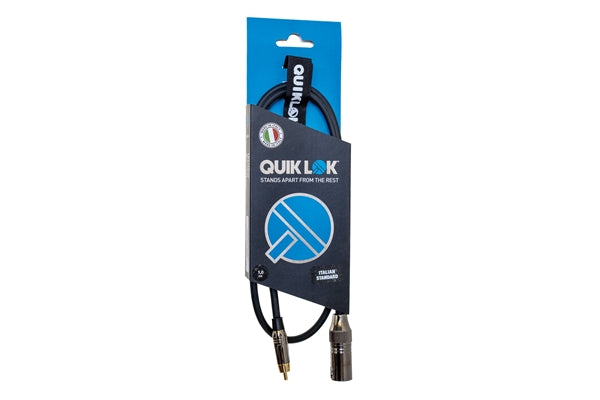 Quik Lok ITST/MRCA-1 XLR M/RCA 1 mt