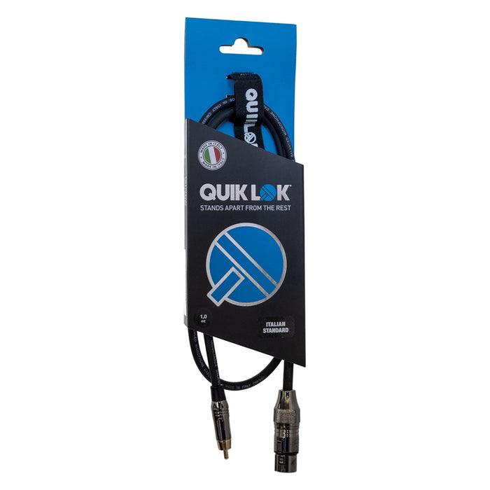 Quik Lok ITST/FRCA-1 XLR F/RCA 1 mt