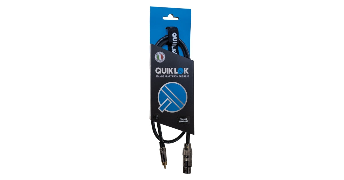 Quik Lok ITST/FRCA-1 XLR F/RCA 1 mt