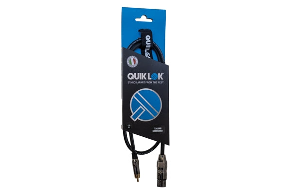 Quik Lok ITST/FRCA-1 XLR F/RCA 1 mt