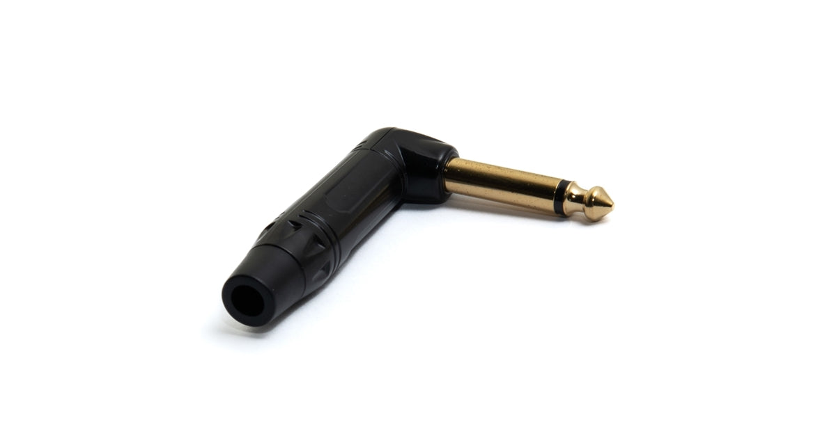 Quik Lok J/JM90-M-B Jack Mono 6.3 - 90° Black