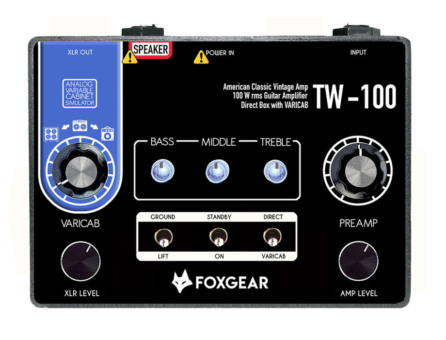 Foxgear TW-100  - Amplificatore per chitarra a pedale 100w