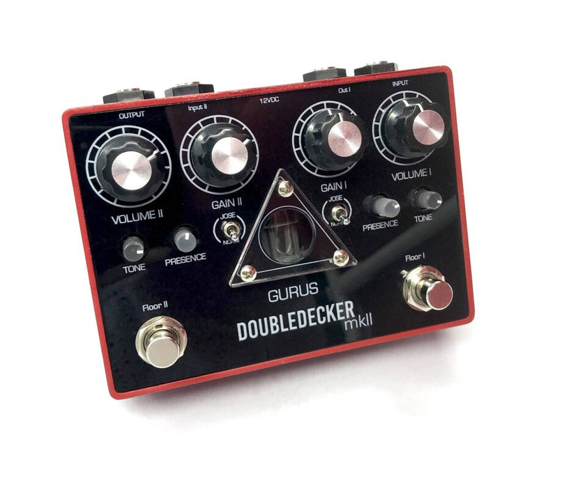 Foxgear GURUS DOUBLE-DECKER MKII - Pedale distorsore per chitarra con stadio valvolare