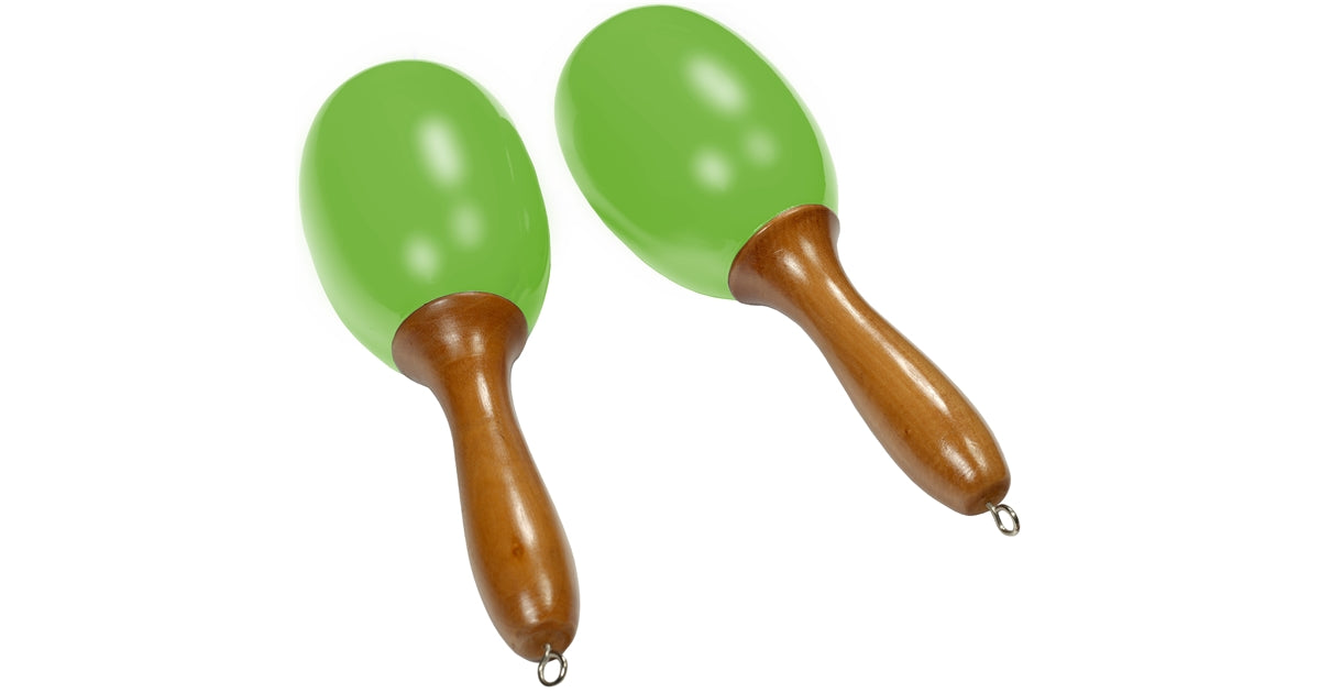 Tanga MARACAS-VERT-L Maracas grandi in legno - Verdi