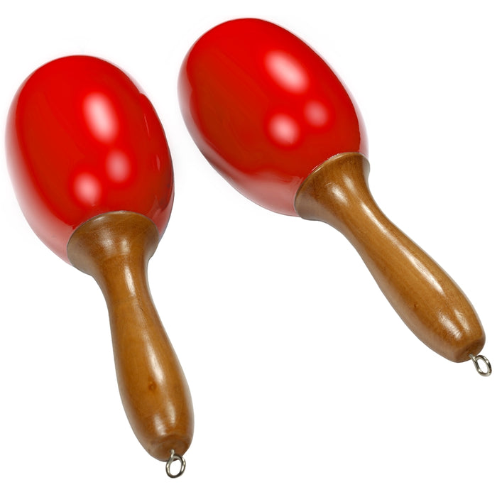 Tanga MARACAS-ROUGE-L Maracas grandi in legno - Rosse