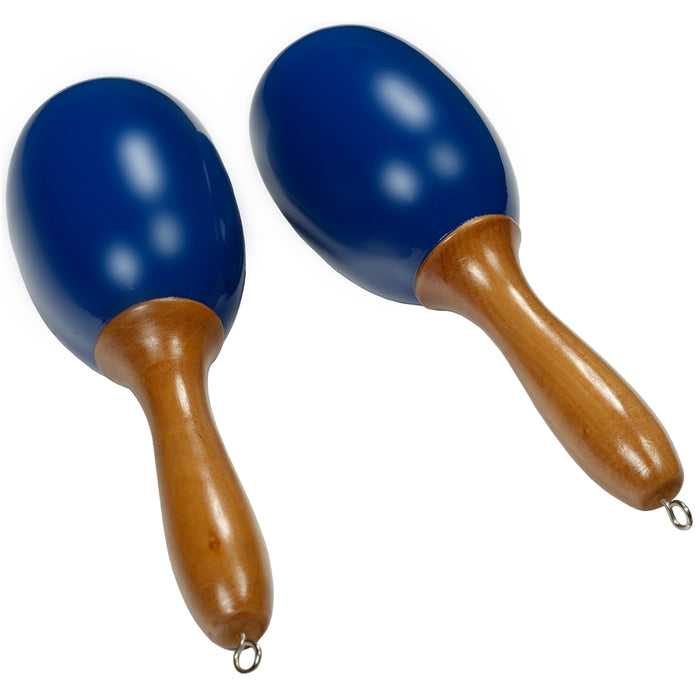 Tanga MARACAS-BLEU-L Maracas grandi in legno - Blu