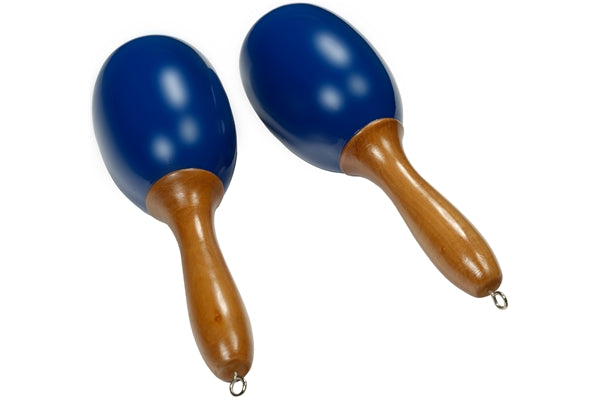 Tanga MARACAS-BLEU-L Maracas grandi in legno - Blu