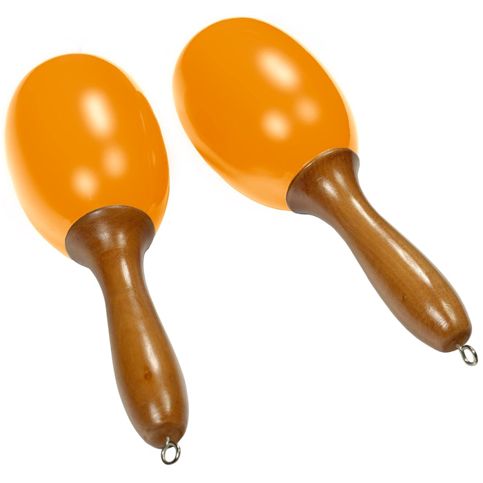 Tanga MARACAS-JAUNE-L Maracas grandi in legno - Gialle