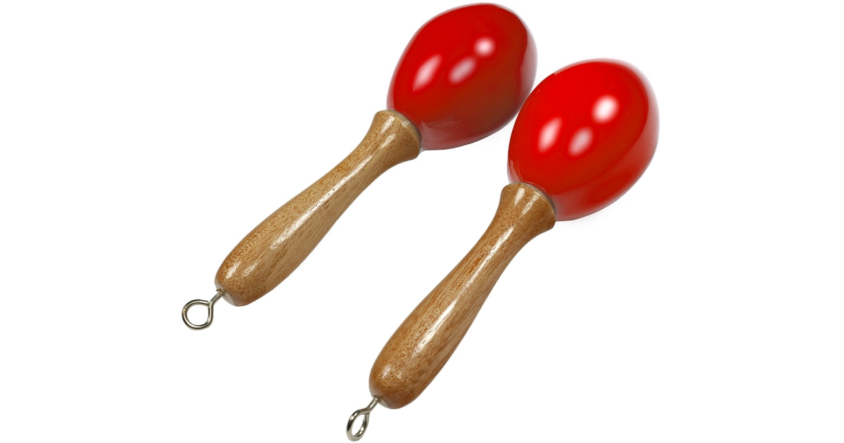 Tanga MARACAS-ROUGE-S Maracas piccole in legno - Rosse