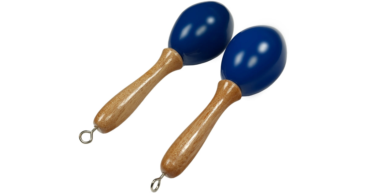 Tanga MARACAS-BLEU-S Maracas piccole in legno - Blu