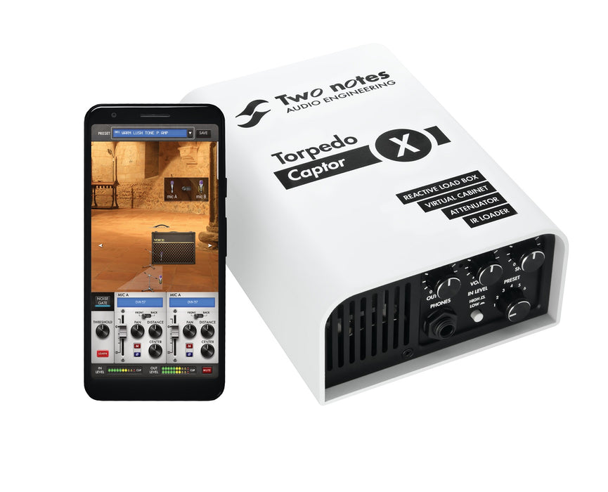 Two Notes Torpedo Captor X (16) - Load box, attenuatore, Simulatore, IR loader e Stereo Expander