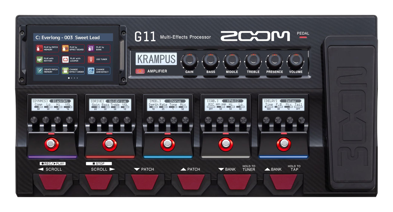 Zoom G11 - pedaliera multieffetto, amp-simulator, interfaccia audio