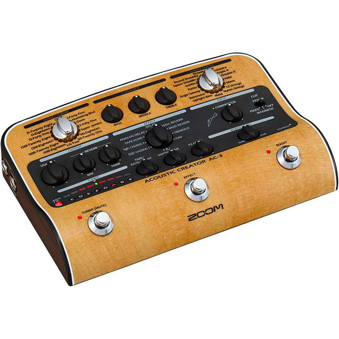 Zoom AC-3 - Preamp a pedale per chitarra acustica