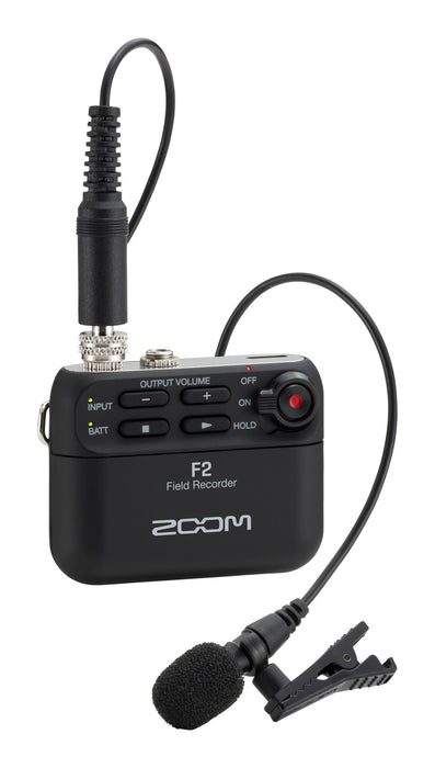 Zoom F2 - field recorder + Microfono lavalier