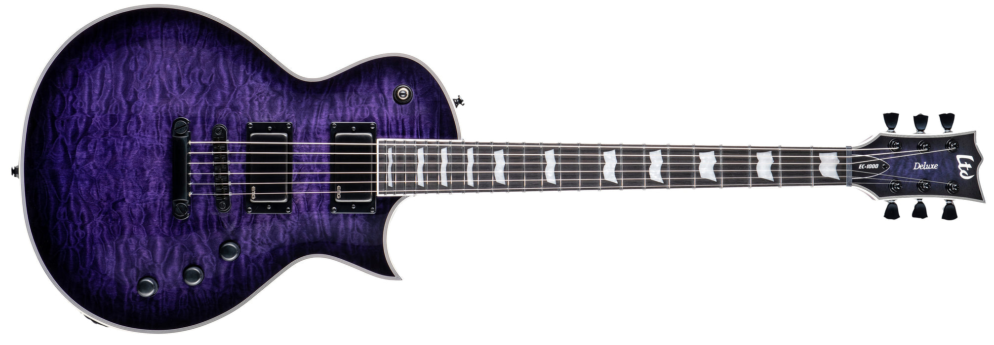 LTD EC-1000 QM - See Thru Purple Sunburst