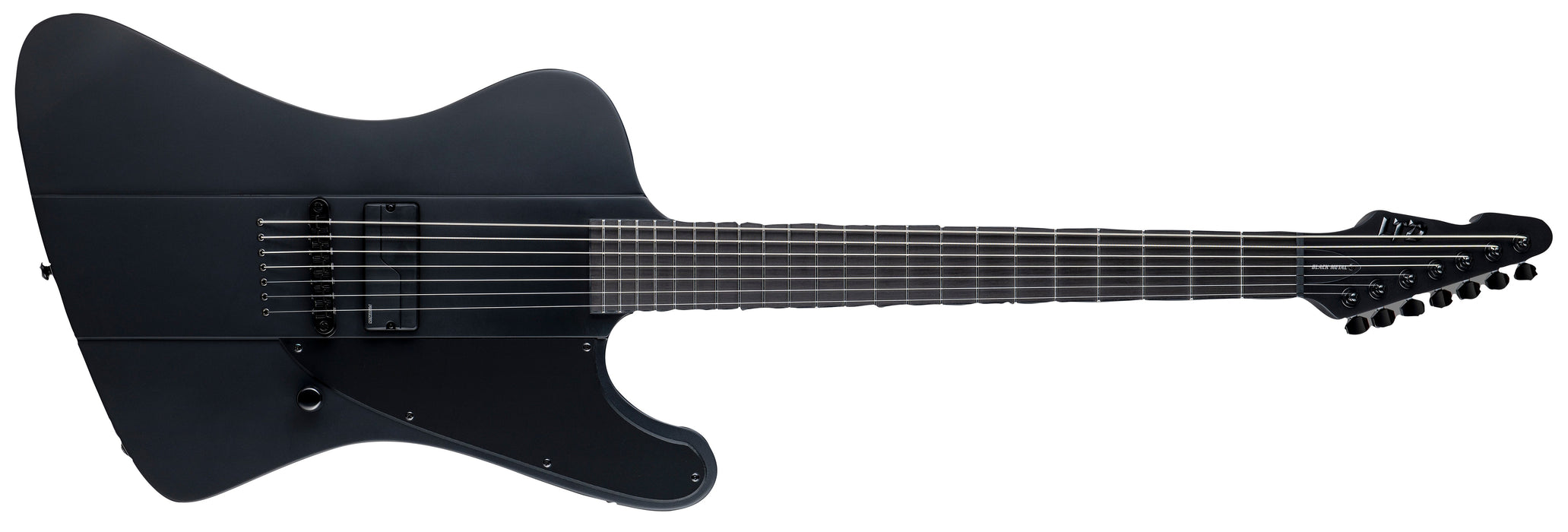 LTD PHOENIX-7 BARITONE BLACK METAL - Black Satin