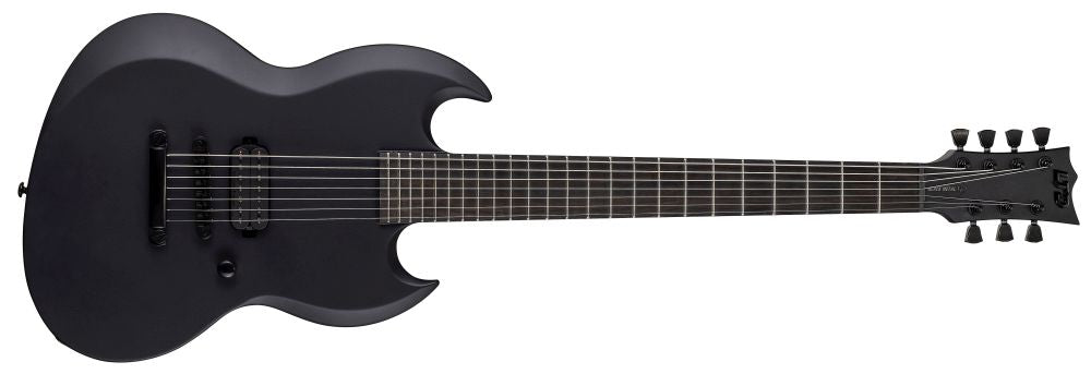 LTD Viper-7 Baritone Black Metal - Black Satin