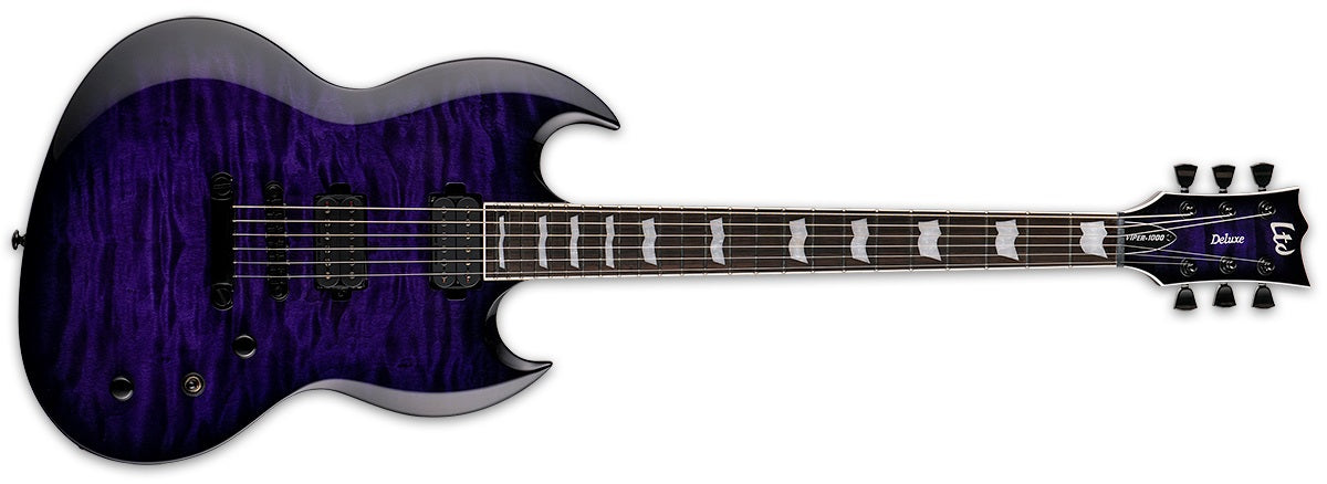 LTD Viper-1000 - See Thru Purple Sunburst