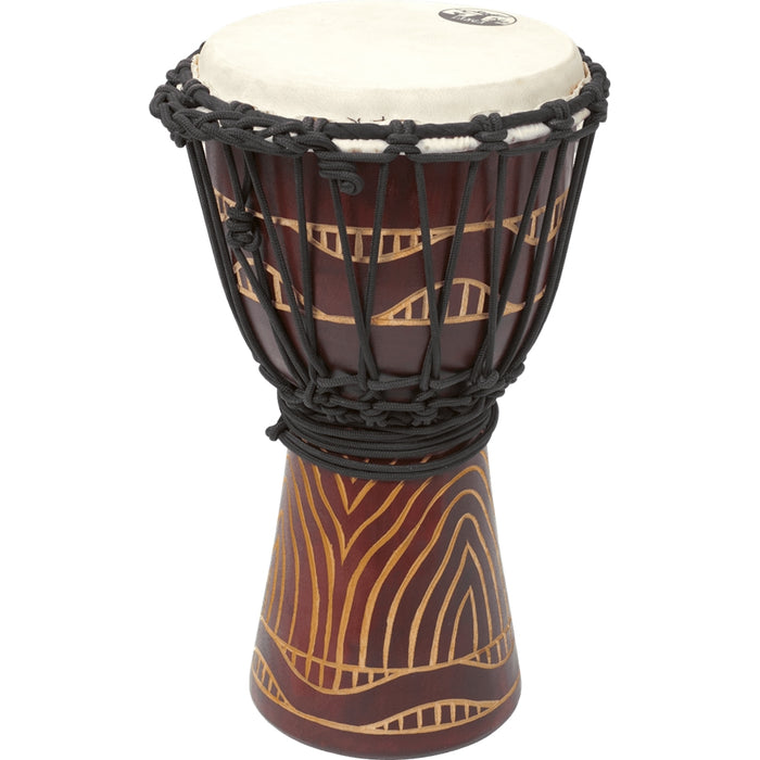 Tanga DA40-8T Djembe Slammer 8"" Mogano Scolpito Rosso