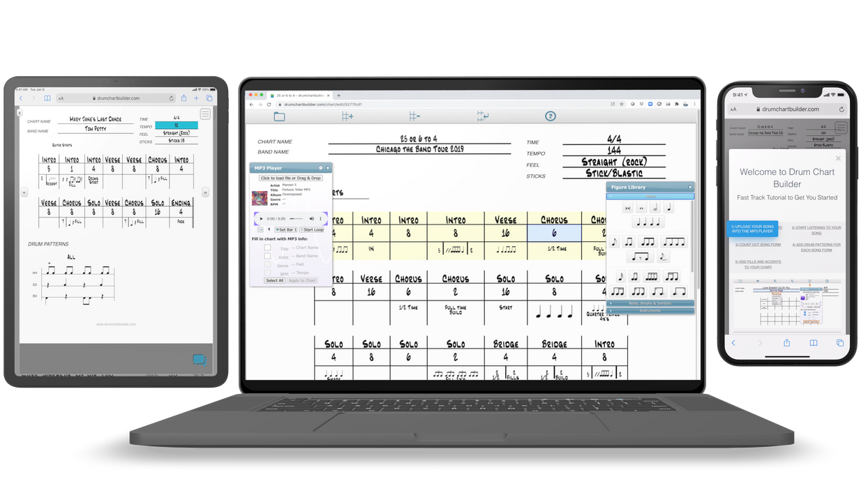 Drum Chart Builder 1 Year Subscription