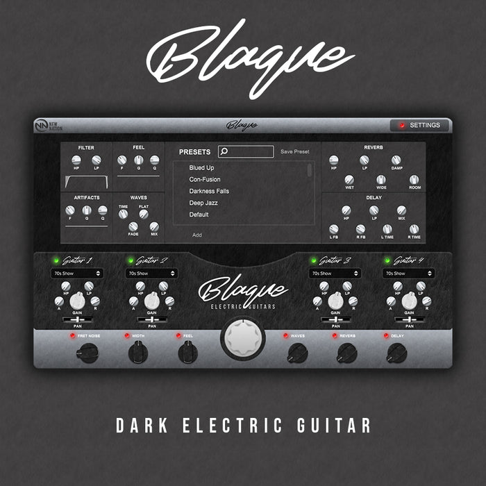 SoundSync Solutions - NNLLC Blaque - Dark Electric Guitar