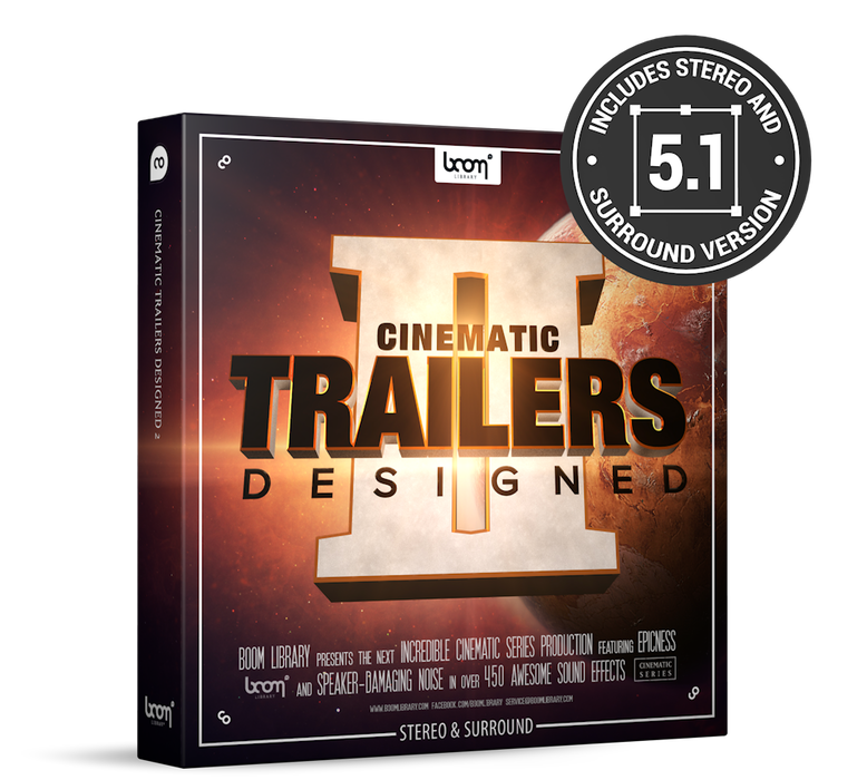 Boom Library Boom Cinematic Trailers Designed 2 SURROUND