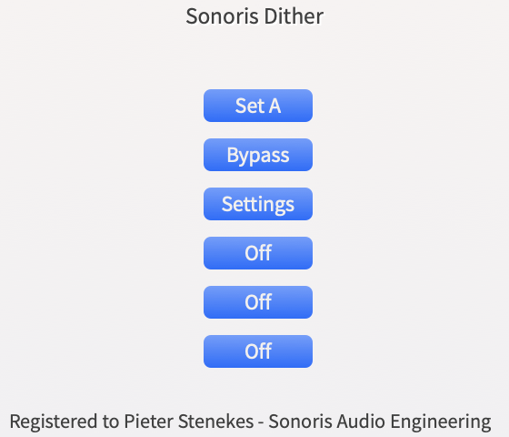 Sonoris Dither