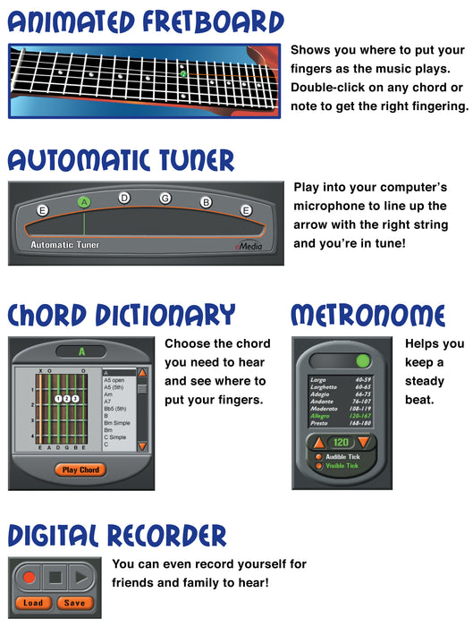 eMedia My Electric Guitar Mac 10.5 to 10.14, 32-bit only