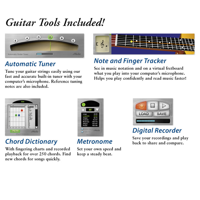 eMedia Guitar Method v6 [Mac 10.5 to 10.14, 32-bit only]