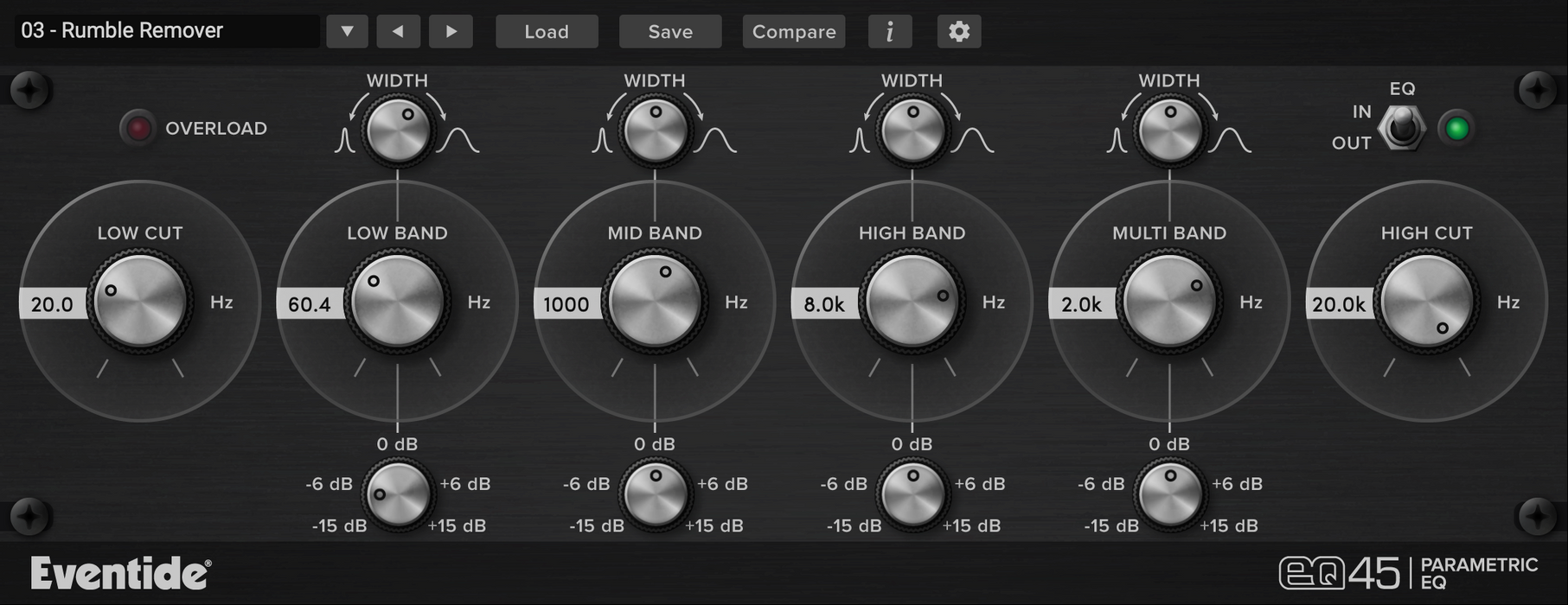 Eventide EQ45 Parametric EQ