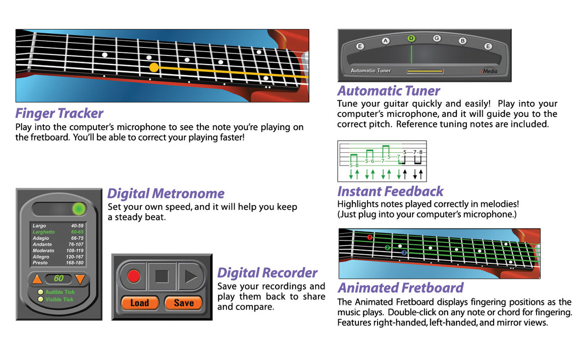 eMedia Rock Guitar For Dummies Mac 10.5 to 10.14, 32-bit