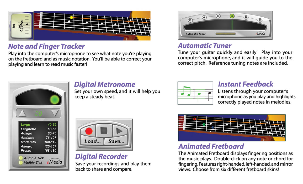 eMedia Guitar For Dummies DLX Mac 10.5 to 10.14, 32-bit