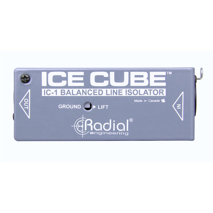 Radial Engineering IceCube™ IC-1 Isolatore di Linea Bilanciato e Hum Eliminator