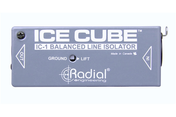 Radial Engineering IceCube™ IC-1 Isolatore di Linea Bilanciato e Hum Eliminator