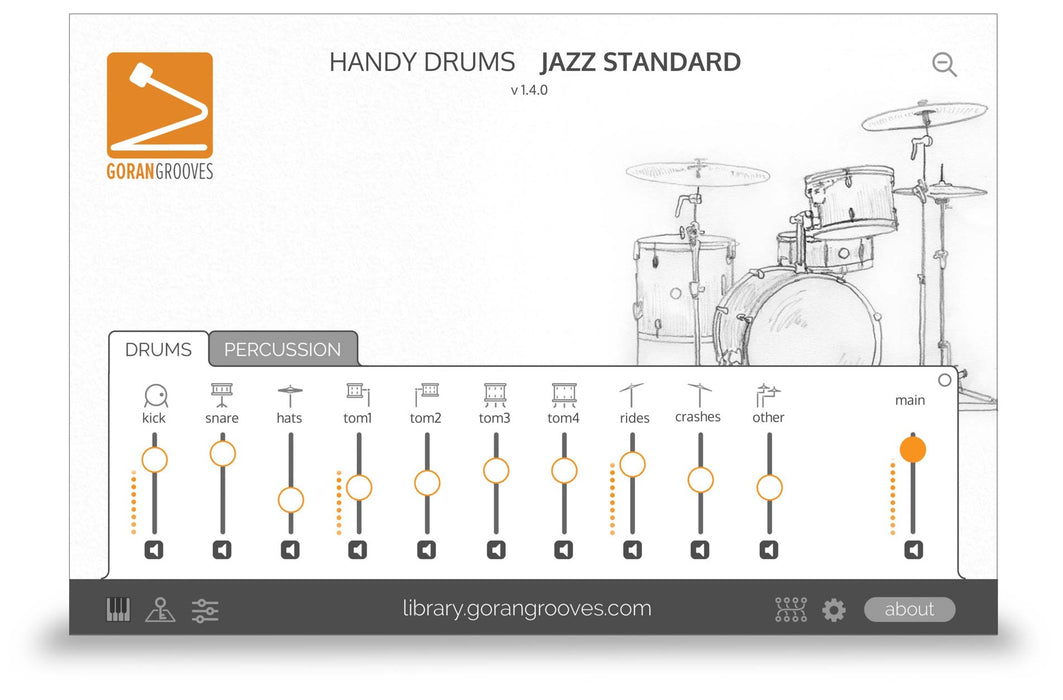 Goran Groves Library Handy Drums- JAZZ STANDARD