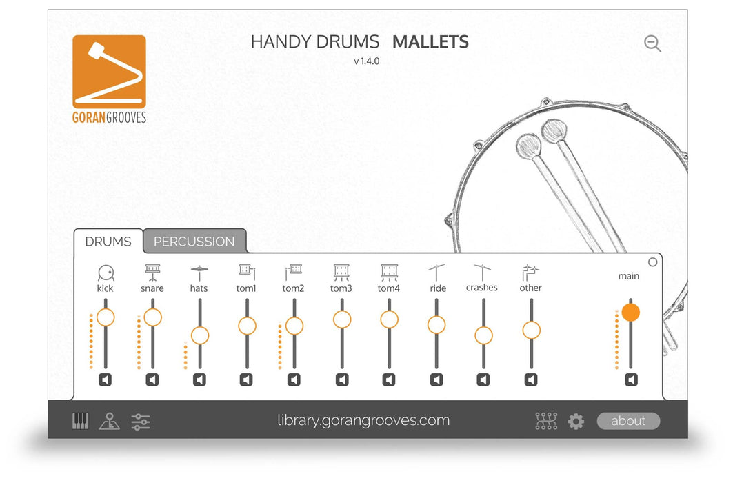 Goran Groves Library Handy Drums- MALLETS