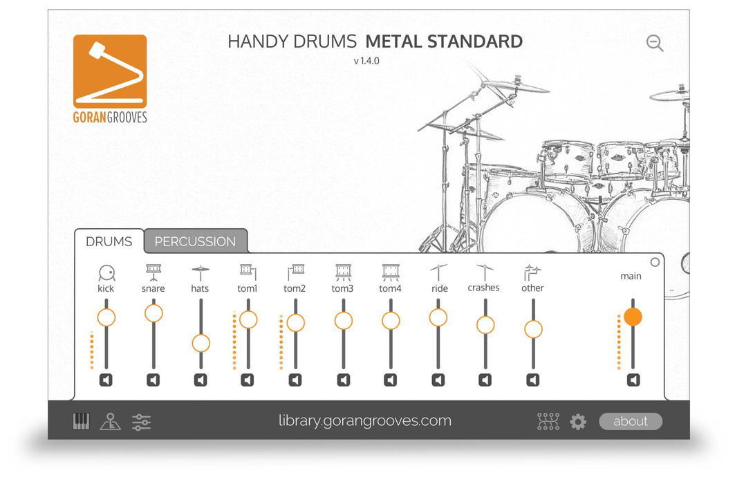 Goran Groves Library Handy Drums- METAL STANDARD