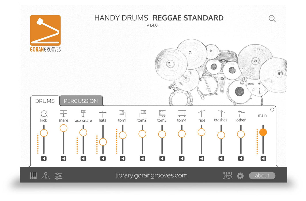 Goran Groves Library Handy Drums- REGGAE STANDARD