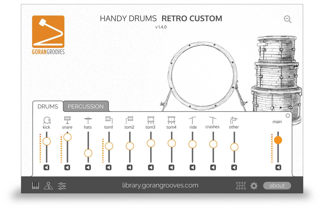 Goran Groves Library Handy Drums- RETRO CUSTOM