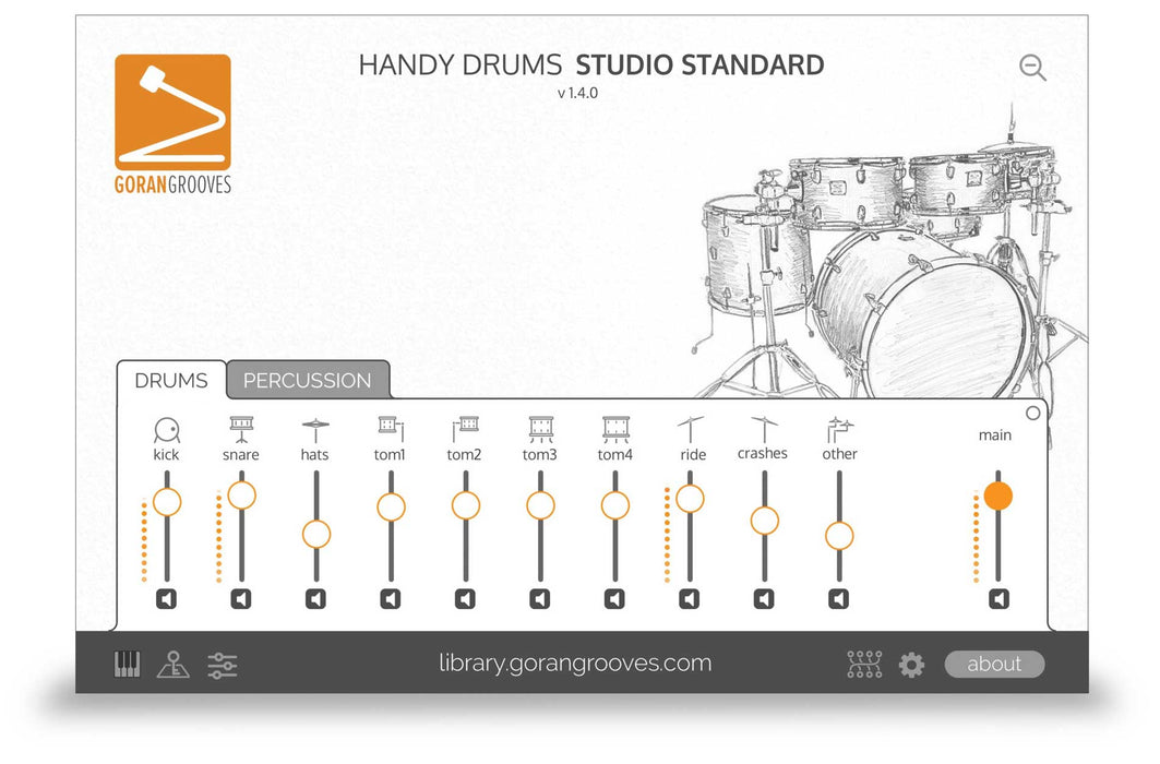 Goran Groves Library Handy Drums- STUDIO STANDARD