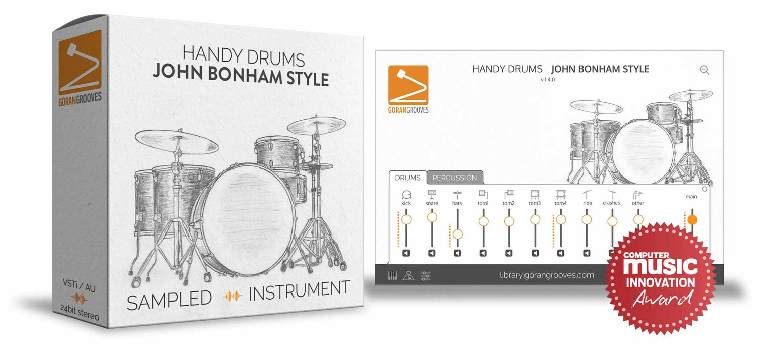 Goran Groves Library Handy Drums- JOHN BONHAM STYLE