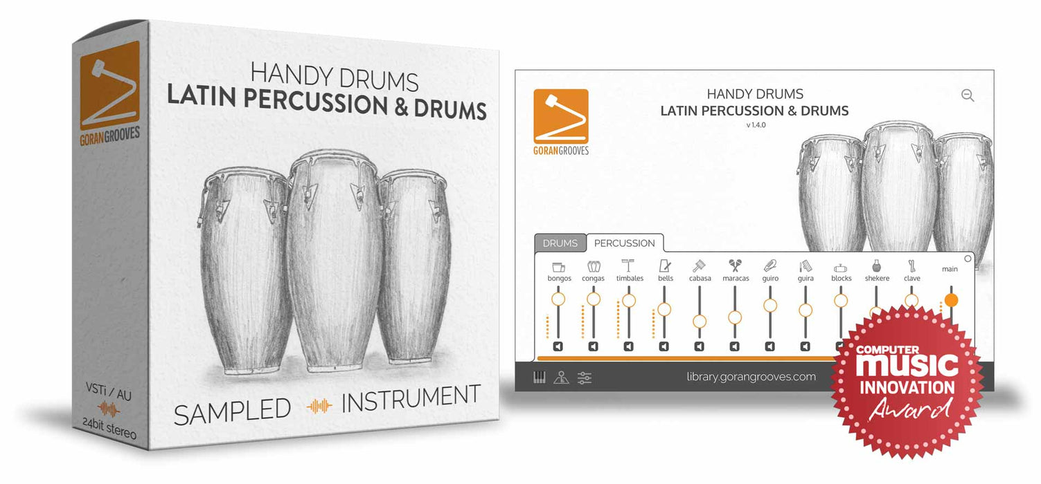 Goran Groves Library Handy Drums- LATIN PERCUSSION & DRUMS