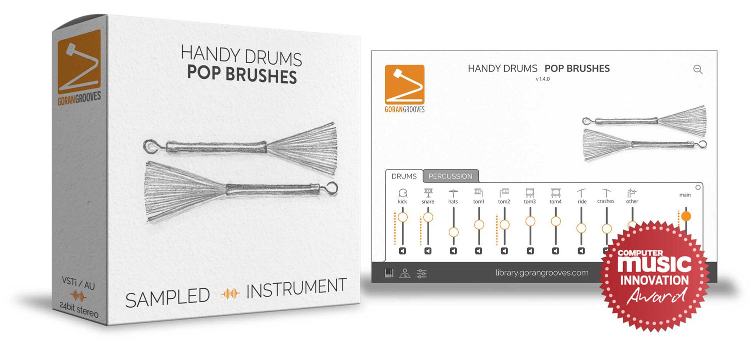 Goran Groves Library Handy Drums- POP BRUSHES