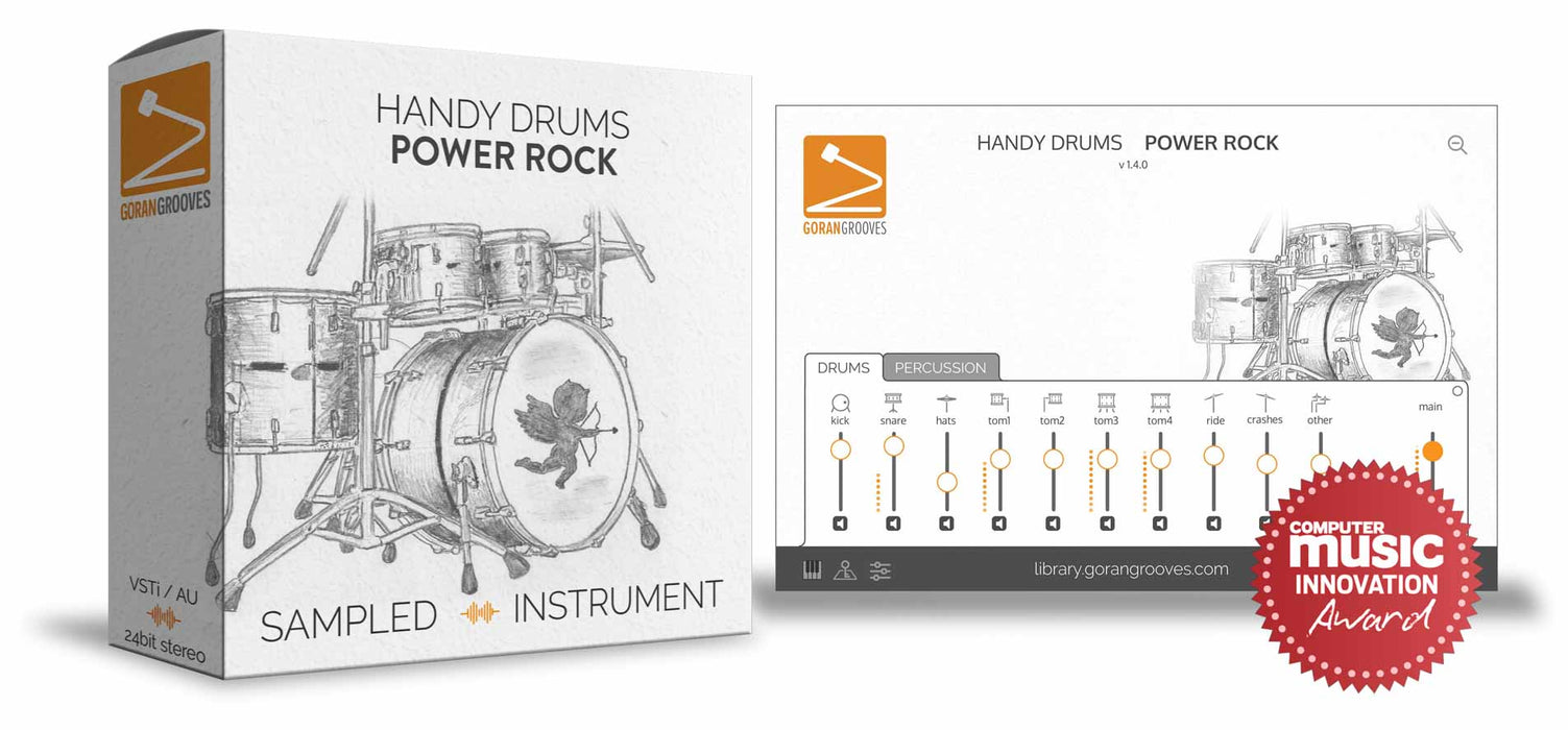 Goran Groves Library Handy Drums- POWER ROCK