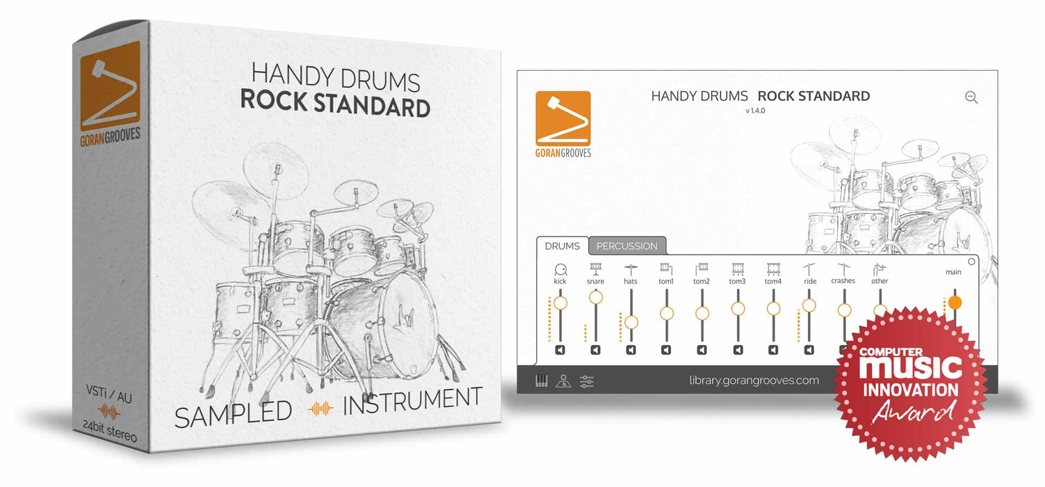 Goran Groves Library Handy Drums- ROCK STANDARD