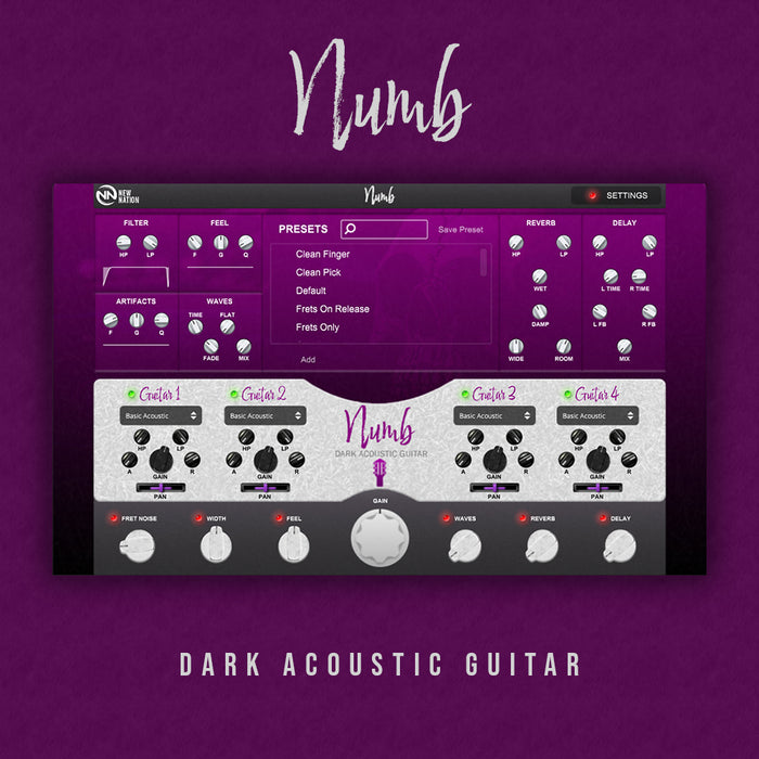 SoundSync Solutions - NNLLC Numb - Dark Acoustic Guitar