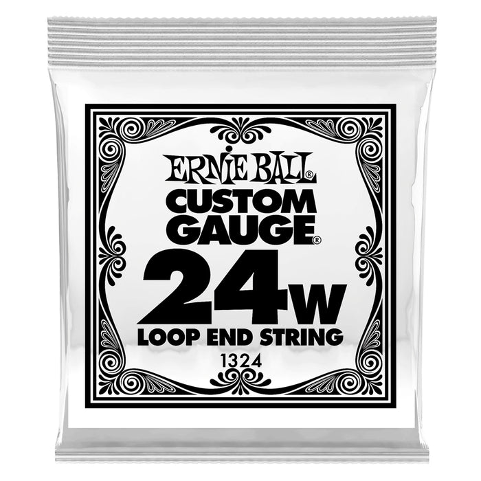 Ernie Ball 1324 Stainless Steel Wound Loop End .024